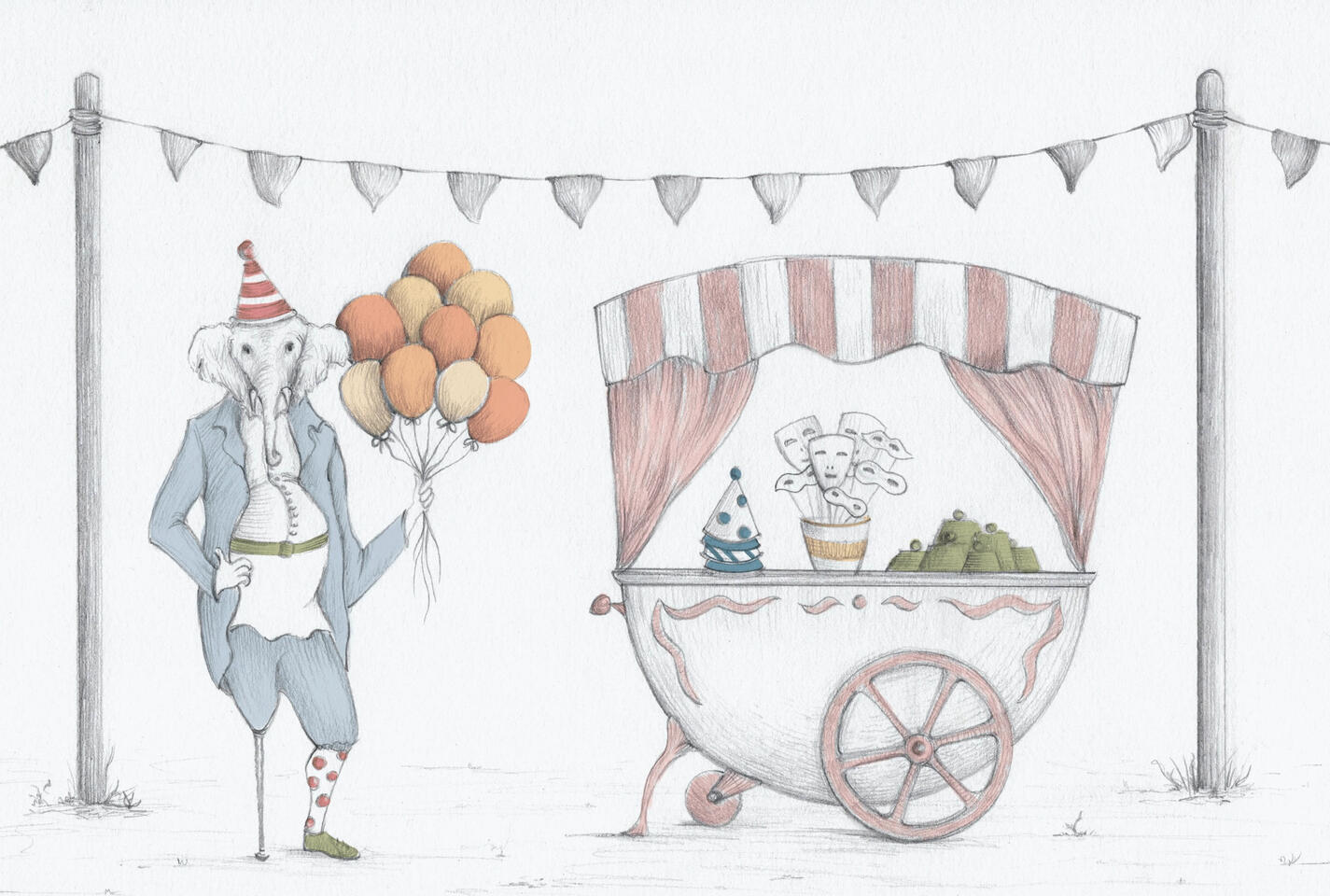 ilariacamploneillustratorhappy birthdayelephant ilaria_camplone_illustrator_happy birthday_elephant